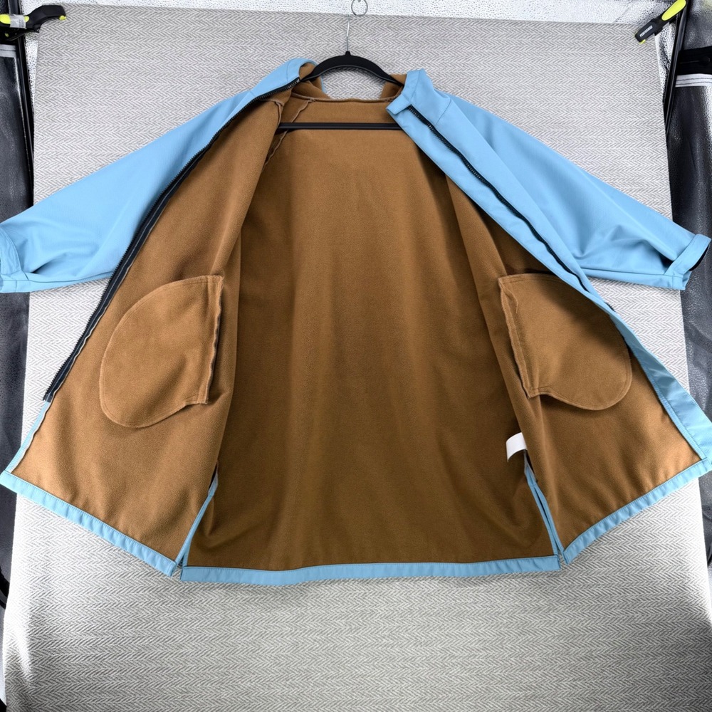 HiTurbo Surf Changing Robe One Size Blue Polyester Fleece Lined Hooded Parka - Picture 7 of 9